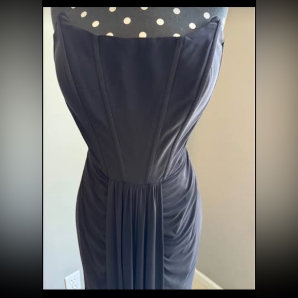 Mac Duggal Black Strapless A-Line Gown - size 10 - Picture 5 of 10